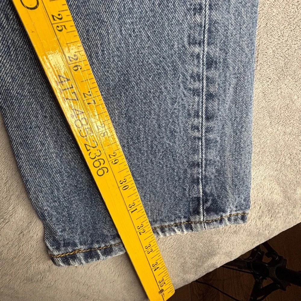 Levi's 505 Regular Fit Jeans Mens 34x34 Medium Blue Straight Leg Denim (33x33)